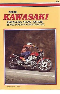 Kawasaki motorcycle 1981 82 83 84 85 1000 1100 cc fours service repair manual