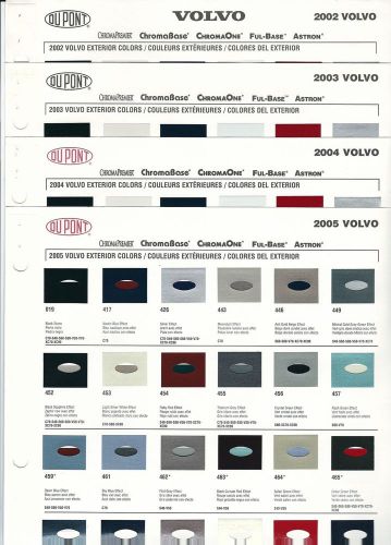 2002 2003 2004 2005  volvo paint chips (dupont)