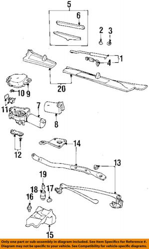 Chevrolet gm oem 95-01 lumina-wiper motor 22137807