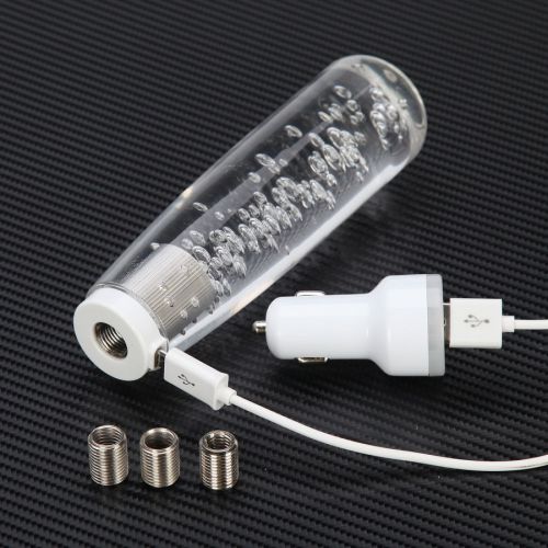 Sell Universal 15cm Manual Crystal Bubble Led Gear Stick Shift Knob Shifter Lever In Guangzhou 