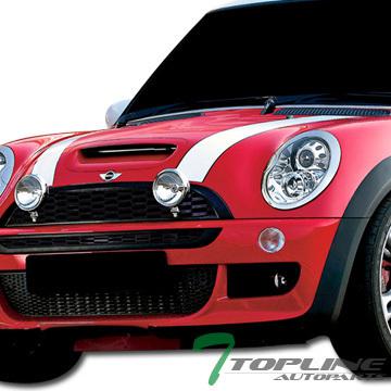 Piano blk mesh front hood bumper grill grille 2pc abs 01 02-05 mini cooper r53