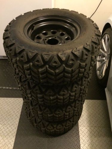 Golf cart wheels and tire combo