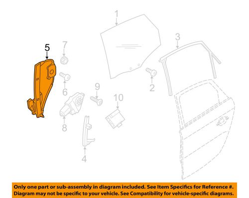 Audi oem 09-16 q5 rear door-window regulator 8r0839462e