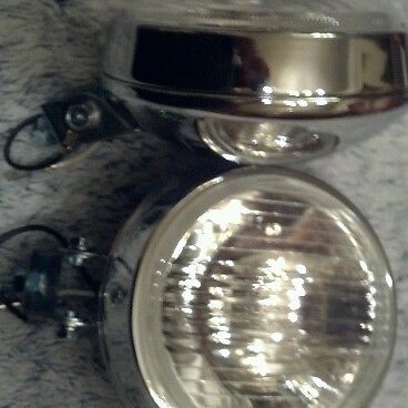 Vintage car bumper mount fog lights vw bug bmw tii ti volkswagen toyota honda gt