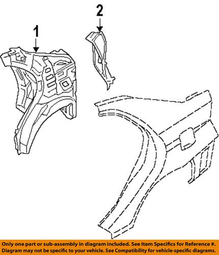 Kia oem 715852f500 quarter panel-lamp housing