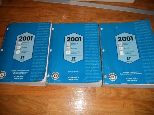 2001 xtreme s10 blazer gmc jimmy sonoma envoy bravada service shop manual 3pcset