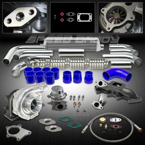 T3 7pc turbo kit turbocharger+manifold+intercooler 98-02 honda accord l4 f23 cg