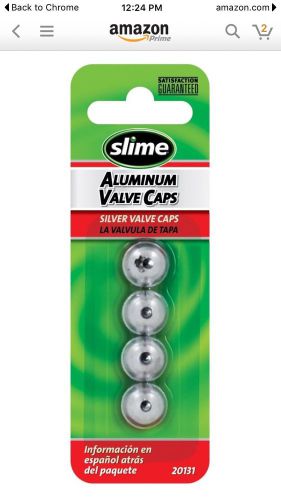 New!! lot of 7 packages slime 20131 custom silver anodized valve caps