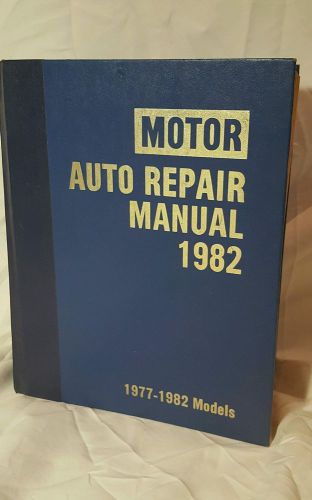 Motor&#039;s 1977-82 original auto shop repair manual 45th edition