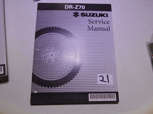 Suzuki dr-z70 service manual 99500-40030-03e #21