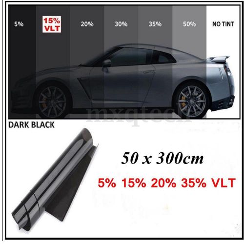 2ply 3m x 50cm 15% vlt black car home glass window tint tinting film vinyl roll