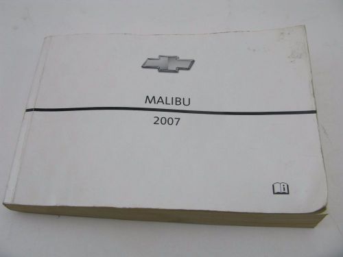 2007 chevrolet malibu chevy owners manual packet set handbook instructions 07