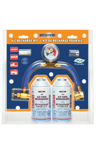 12a a/c refrigerant recharge hose kit w/gauge