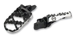 Moose racing hybrid footpegs std ss for kawasaki kx125 kx250 kx250f suz rm-z250