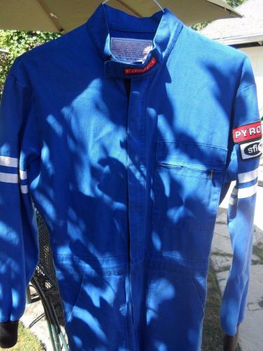 Sell Men's Pyrotect Saftey Blue One Piece Zip Up Racing Fire Suit Size ...