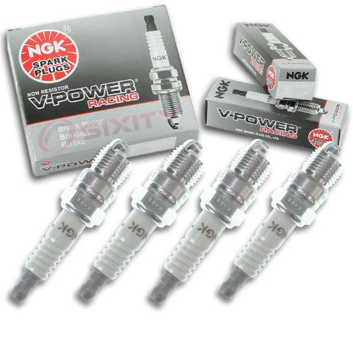 4pcs 75-93 flagship heavy service ngk v-power racing spark plugs 350 cid kit da