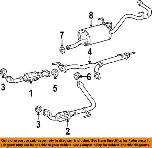 Toyota oem 174510d030 catalytic converter  gasket/catalytic converter gasket