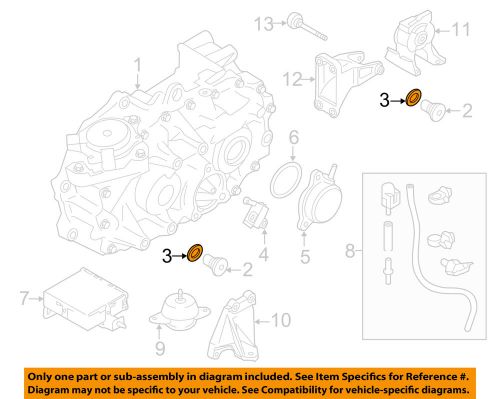 Nissan oem axle differential-rear-drain plug washer 110264n200