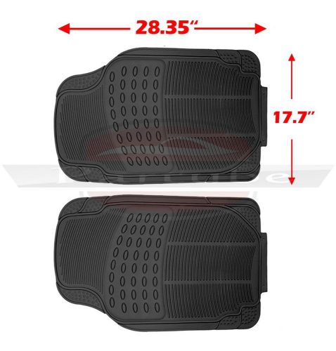 All weather heavy duty 5pc suv van truck front+rear liner rubber floor mats