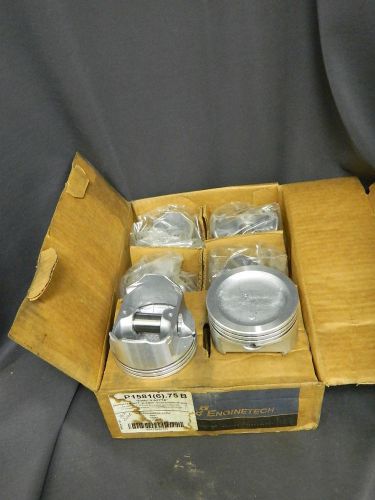 Enginetech p1581 qty (6).75 piston gm 3.8l  interchange #s p441 /  h558p / 1738