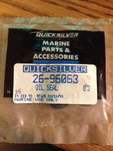 Lot of 3 mercury marine quicksilver 26-96063 genuine oem oil seal new
