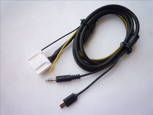 Android phone charger aux audio cable for toyota camry corolla rav4