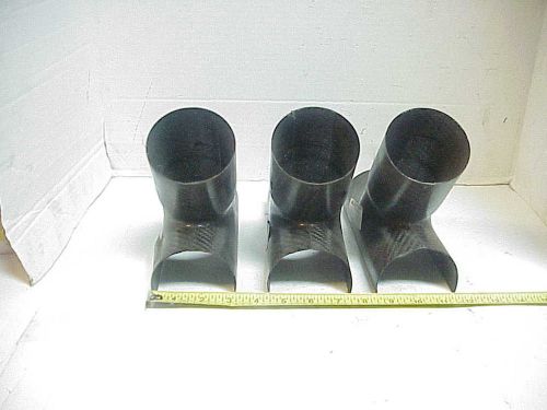 3 new carbon fiber 1 hole brake fan blower ducts nascar arca xfinity k &amp; n c6