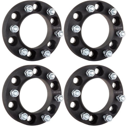 4 pc 1.25&#034; black hub centric wheel spacers for toyota tacoma tundra 4 runner