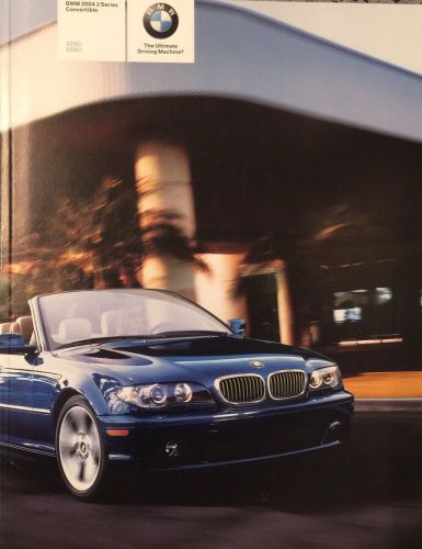 2004 bmw e46 convertible 325 ci 330 ci sales brochure