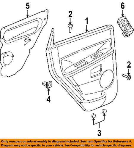 Mopar oem 6035807 front door-door trim panel clip