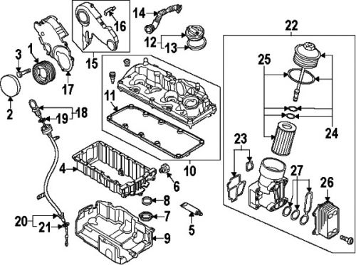 Volkswagen 03l115562 genuine oem oil filter