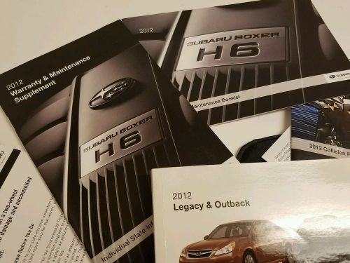 ☆☆☆ 2012 subaru legacy / outback  owners manual &#034;r&#034; h-6 limited ☆☆☆