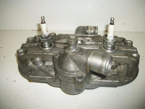 96 yamaha v max 600 cylinder head w / thermostat &amp; housing x17