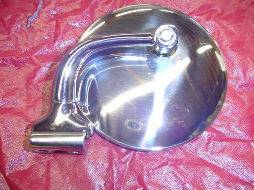 Vintage stainless steel 4&#034; peep mirror with arm