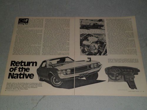 1971 toyota celica #2 ad / article