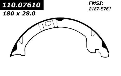 Centric 111.07610 parking brake shoe