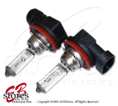 12v 55w h11 oem clear white 4300k xenon gas hid low beam light bulb 2pcs (1pair)