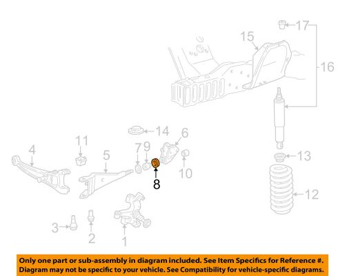 Ford oem front suspension-radius arm spacer d7uz3b244c