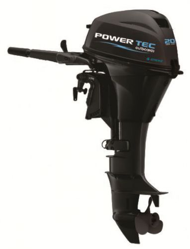 Powertec 20 hp four 4 stroke outboard marine engine motor vessel inflatable