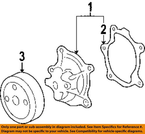 Gm oem 12591241 water pump gasket/engine water pump gasket