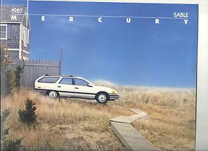 1987 mercury sable showroom brochure &#034;nos&#034;