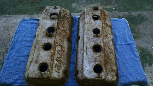 Chrysler firepower early hemi original stampted tin valve covers