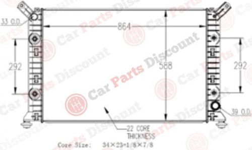 New tyc radiator assembly core, 13301