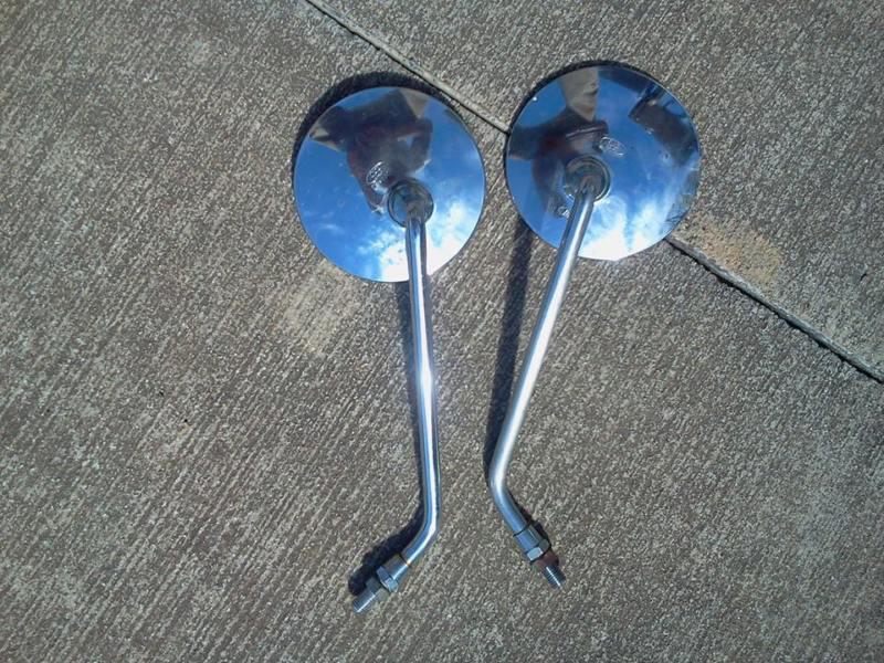 Original stock 1973 honda cb350 left and right mirror set 