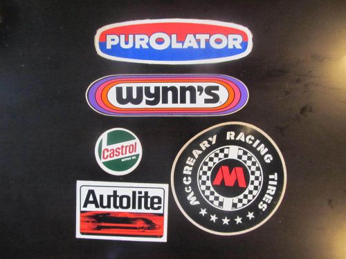 Set of 5 racing decals