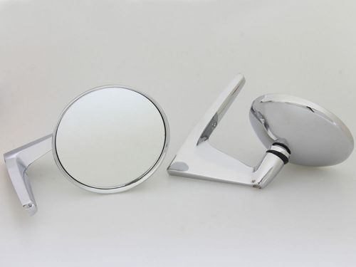 1954-74 buick electra century set pair chrome fender door mirror 2 pcs lh rh new