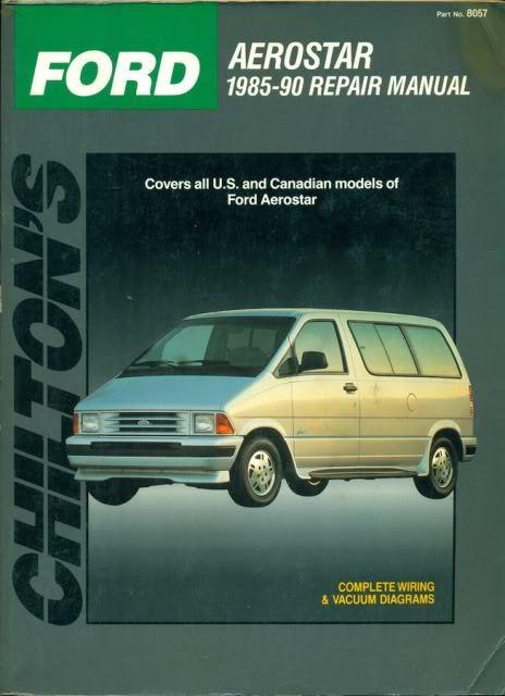 Ford aerostar van repair manual by chilton 1985-90 1985 1986 1987 1988 1989 1990