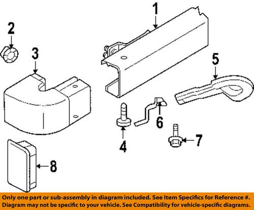 Jeep oem 55078139aa rear bumper-end cap