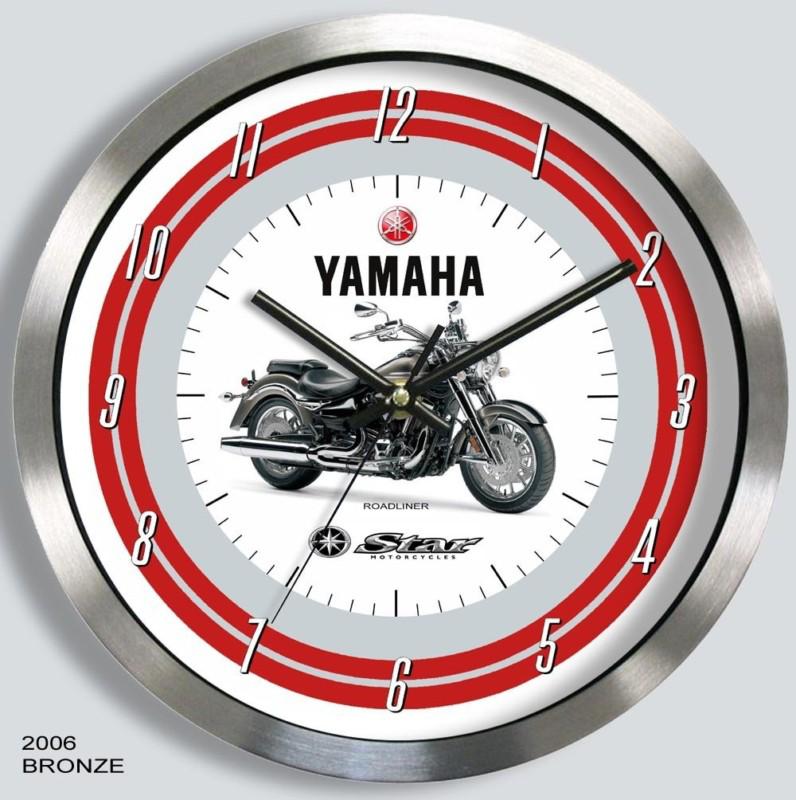 Yamaha - star roadliner motorcycle metal clock 2006 2010 2012 2013 choice of 7