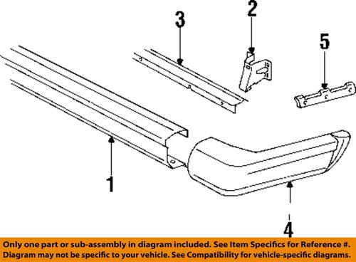 Jeep oem 55155990aa rear bumper-bumper mount bracket